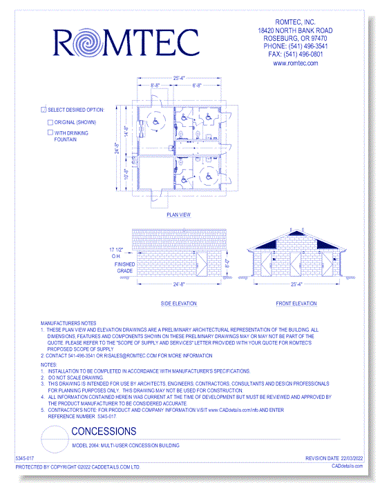 Model 2064: Multi-User Concession Building