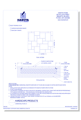 Dimensional Paver (2'')