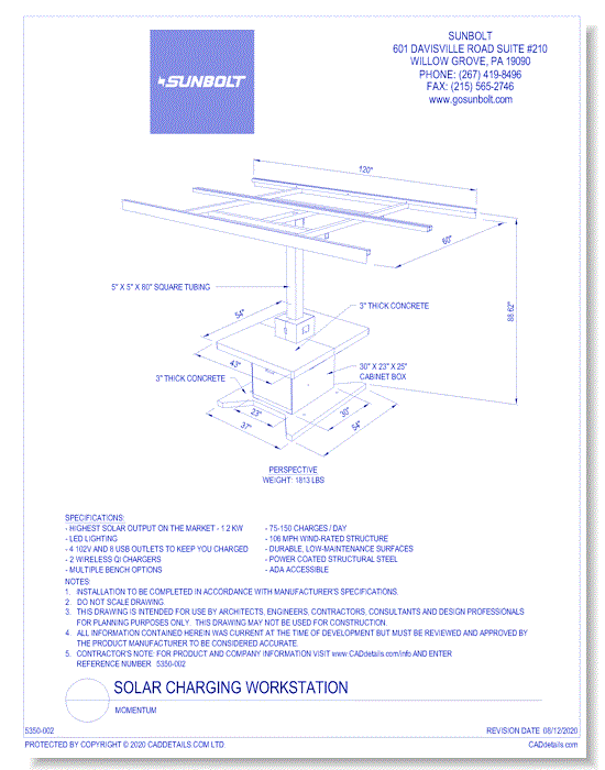 Momentum Solar Charging Workstation