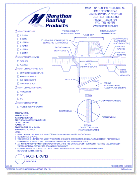 Roof Drains: Intimidator