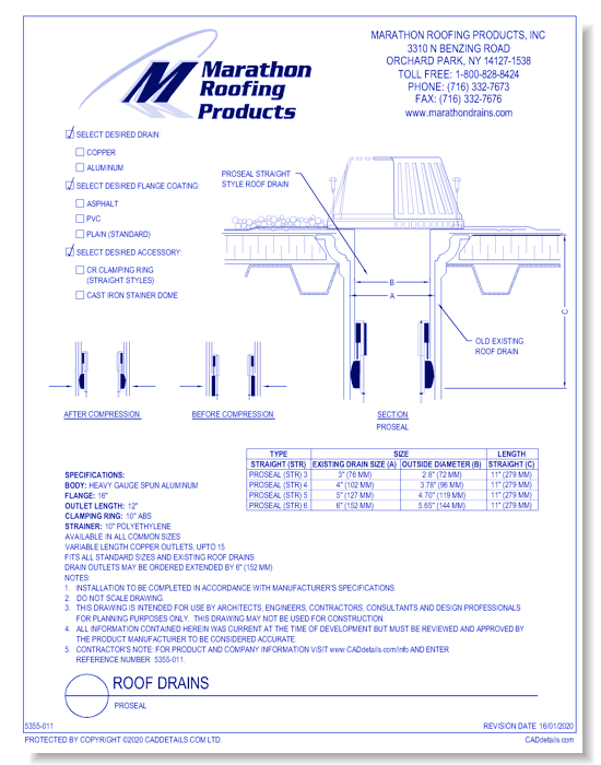 Roof Drains: Proseal