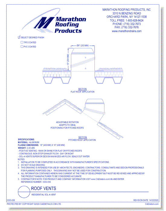 Roof Vents: Residential Sol-A-Vent