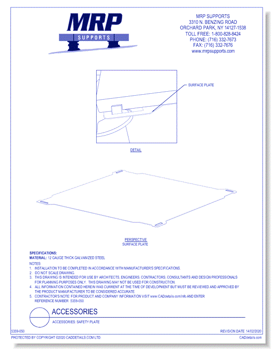 Accessories: Safety Plate