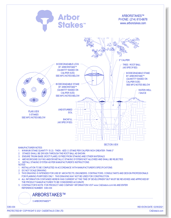 5 ArborStakes™