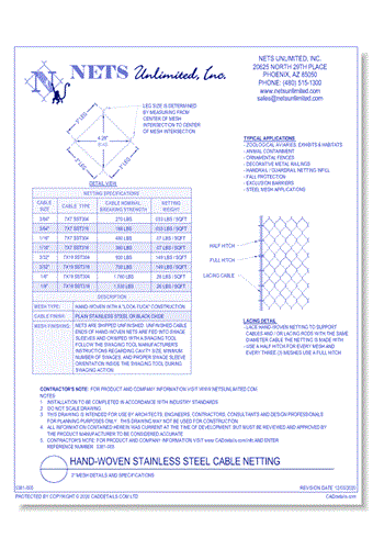 All Netting - Nets Unlimited Inc. - CADdetails