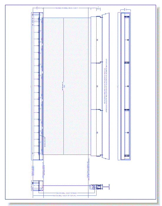 Harmonic Cascade Large: Frameless  - Option 1: Finished Ceiling/Soffit Below Upper Distribution System