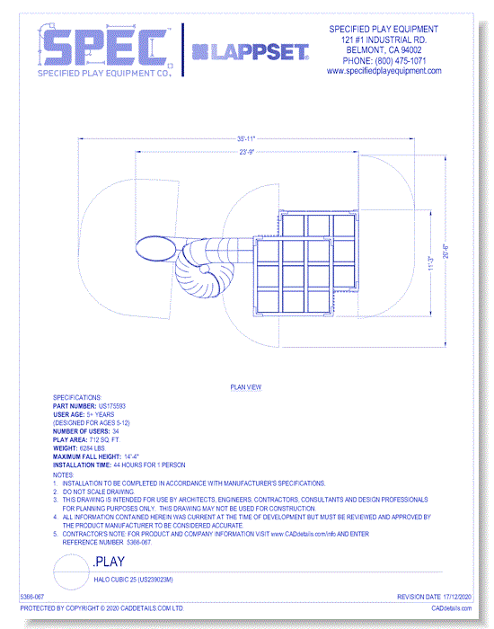 .PLAY: Halo Cubic 25 (US239023M)