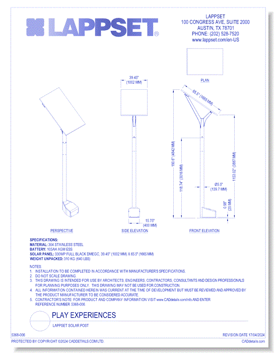 Lappset Solar Post