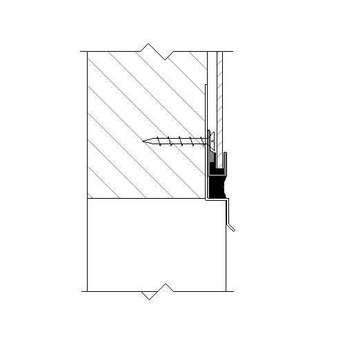 SinoCore® 1PC Molding System - Perimeter J - Window Head - Option 1
