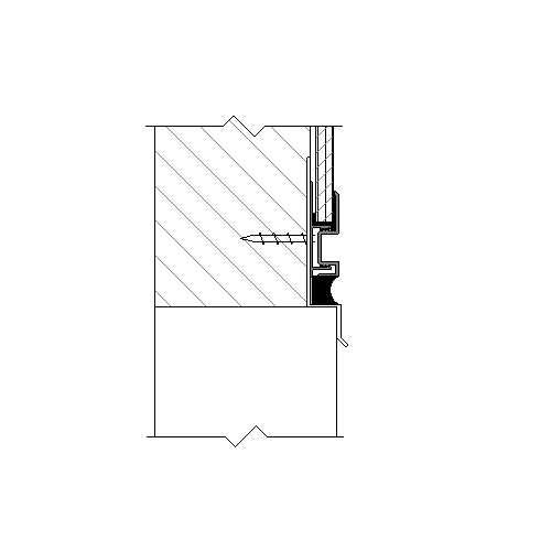 ProCore™ 2PC Molding System - Perimeter J (Reveal) - Window Head - Option 2