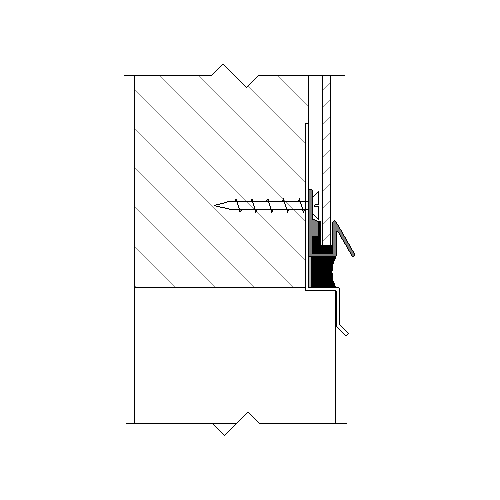 SinoCore® 1PC Molding System - Perimeter J (Drip Edge) - Window Head - Option 2