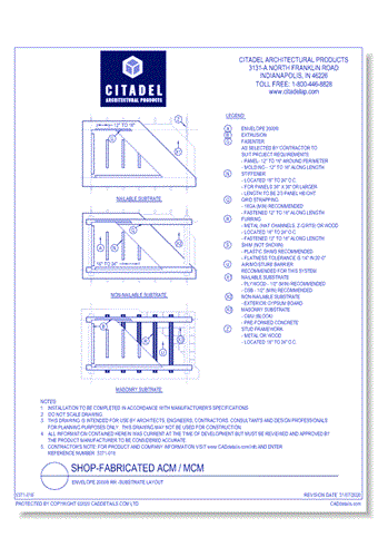 Envelope 2000® RR -Substrate Layout