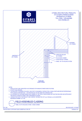Panel 15® 1PC Molding System - Inside Corner