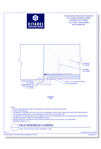 Panel 15® 1PC Molding System - Perimeter J - Jamb