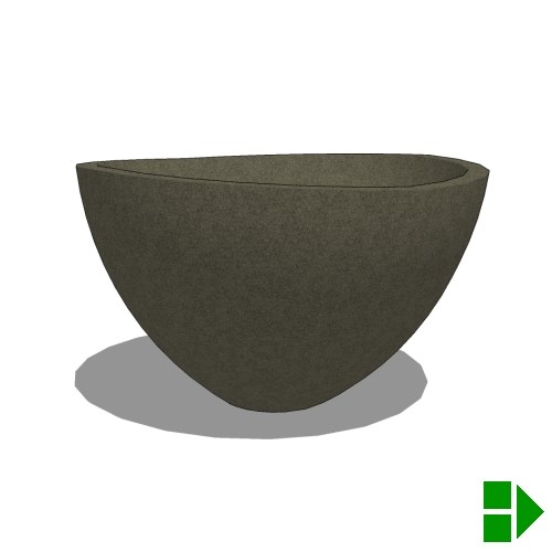 Wave Planters: Medium - 36" D x 22" H