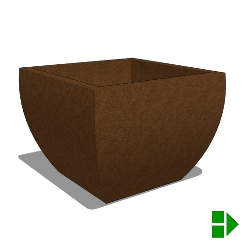 Square Planters: Square Large - 38" D x 27" H x 36" L