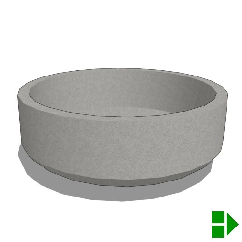 Bell Planters: Bell Round - 60" D x 22" H