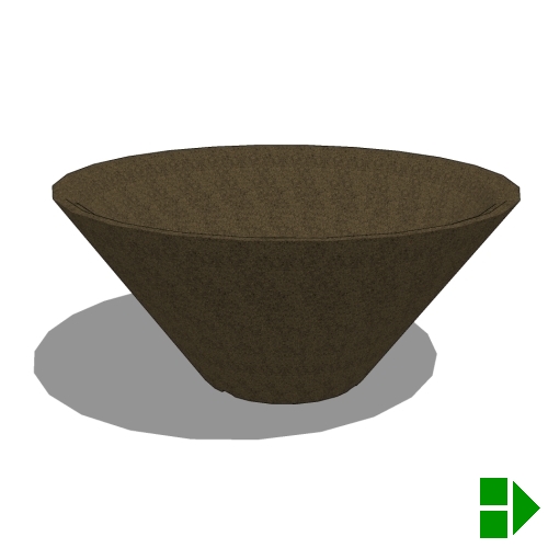 RidgeLine Fire Bowls: Conical - 29" D x 13" H