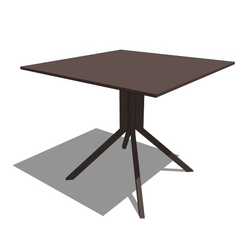 Core Square Fiber and Aluminum Table (#005)