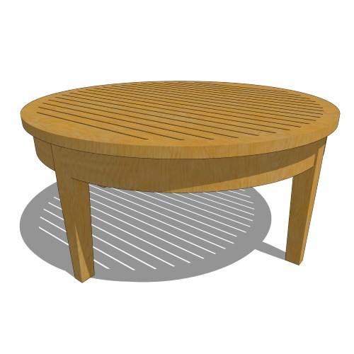 Core Teak Round Coffee Table (#019)