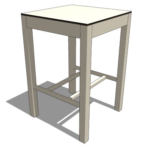 Core Aluminum and Fiber 2 Top Cocktail Table (#031)