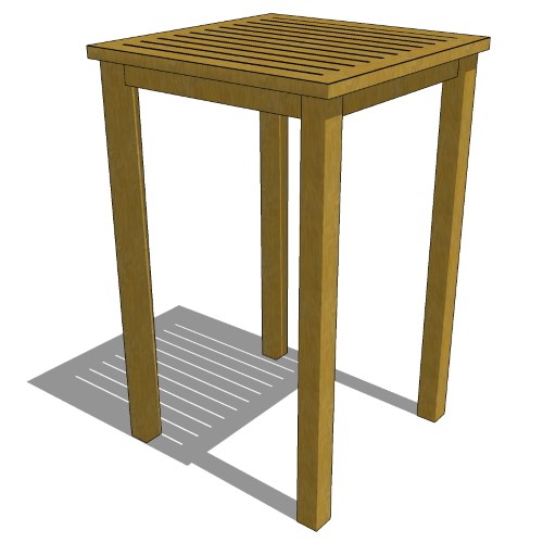 Core Teak 4 Top Cocktail Table (#032)