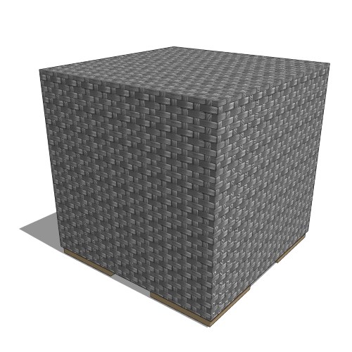 Core Polyrattan Cube Side Table (#041)