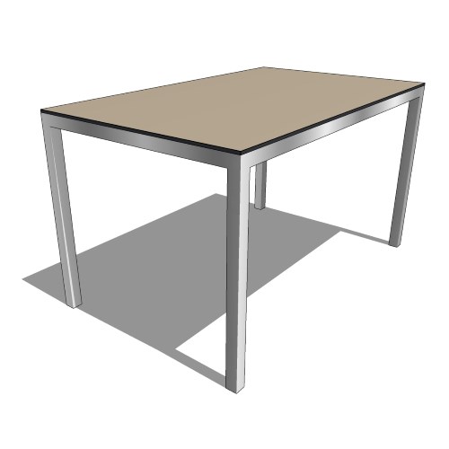 Core Rectangle Ultimate Fiber 6 Top Dining Table (#066)
