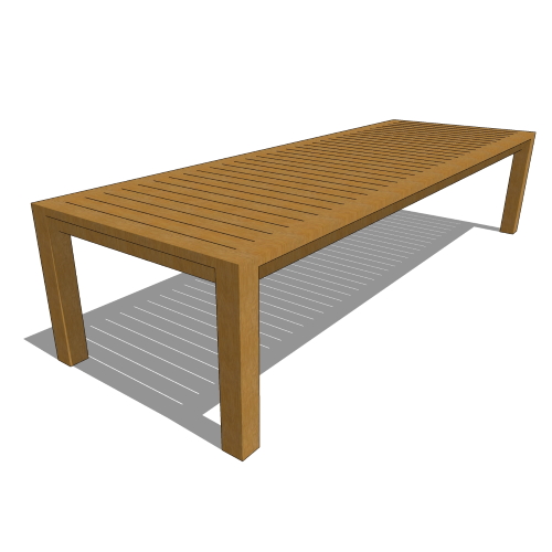 Core Rectangular All Teak Table (#070)