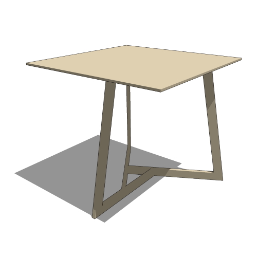Core Rectangular Ceramic and Stainless Steel Neo Table (#072)