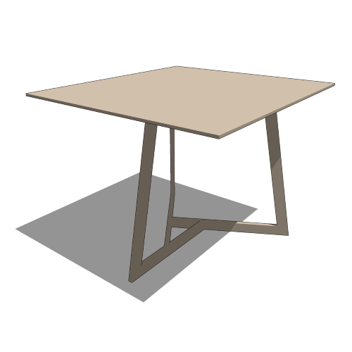 Core Rectangular Ceramic and Stainless Steel Neo Table (#073)