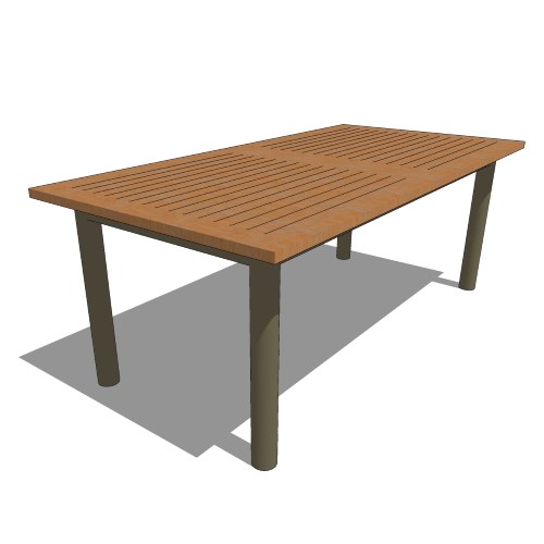 Core Rectangular Teak Extension Table (#086)