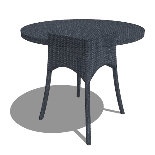 Core Round Polyrattan Classica Table (#089)