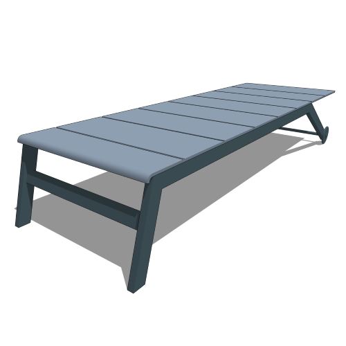 Core Aluminum and Sling Segmented Chaise Lounge (#831)