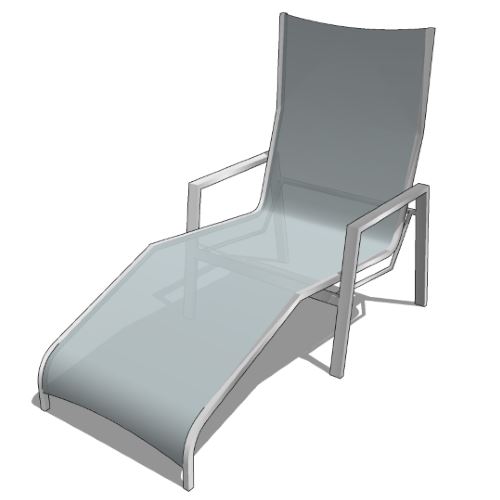 Core Stainless Steel and Teak Zero-G Chair (#858)