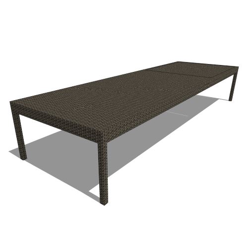 Core Polyrattan and Aluminum Chaise Lounge (#880)