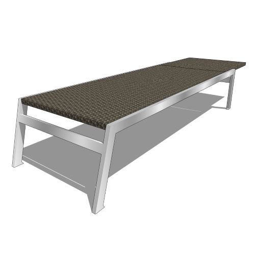 Core Polyrattan and Aluminum Chaise Lounge (#881)