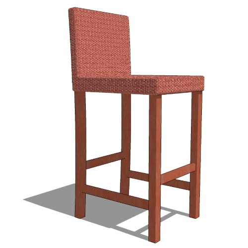 Core Teak and Polyrattan Bar Stool (#230 - #233)