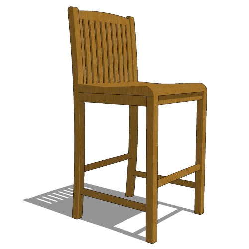 Core Teak Bar Stool (#234)