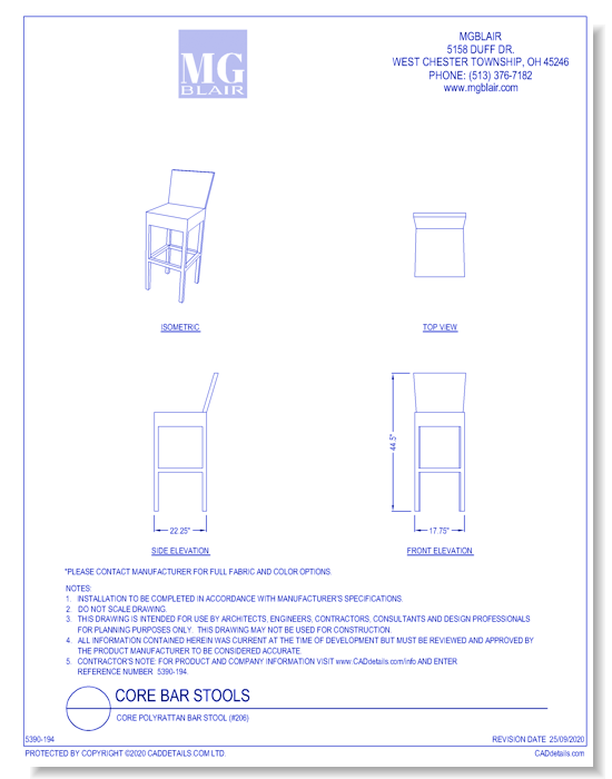 Core Polyrattan Bar Stool (#206)