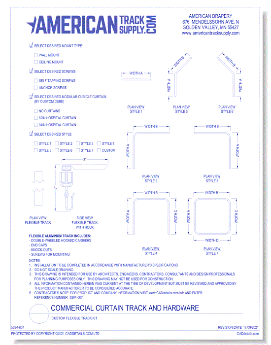 Custom Flexible Track Kit