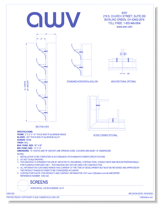 Horizontal Vision Screens: LS-57