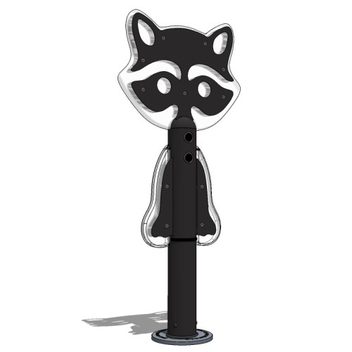 Freestanding Play Features: Raccoon