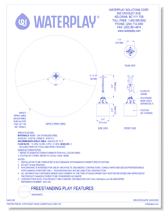 Freestanding Play Features: Kangaroo