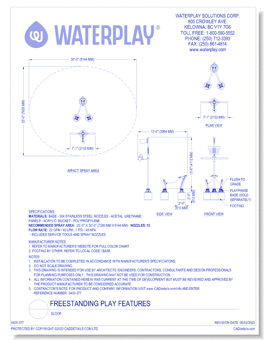 Freestanding Play Features: Sloop