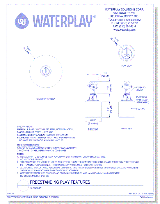 Freestanding Play Features: Slowpoke 1