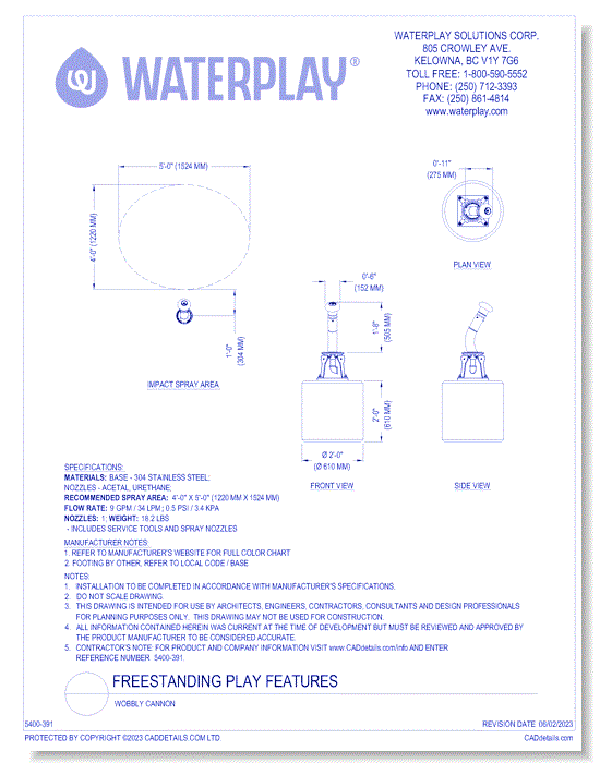 Freestanding Play Features: Wobbly Cannon