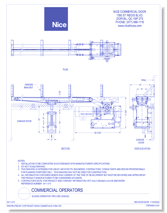 Sliding Operator: PRO-GSD (Single)