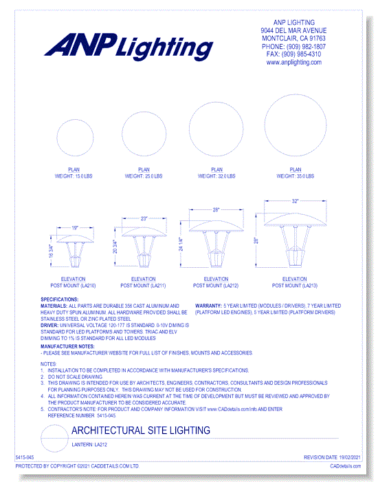 Lantern: LA212 (28")