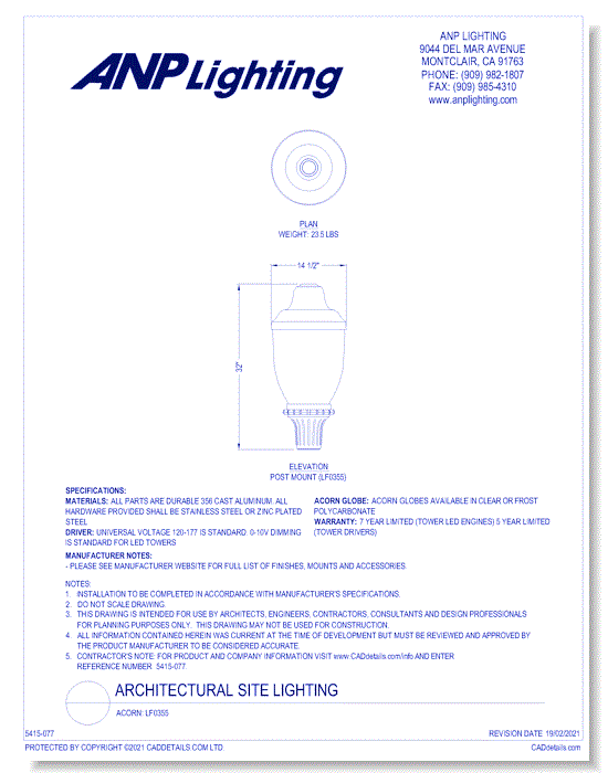 Acorn: LF0355 (14")